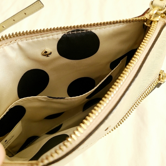Rare Kate Spade Cedar Street Tenley Gold Crossbody Leather Bag - Picture 15 of 16
